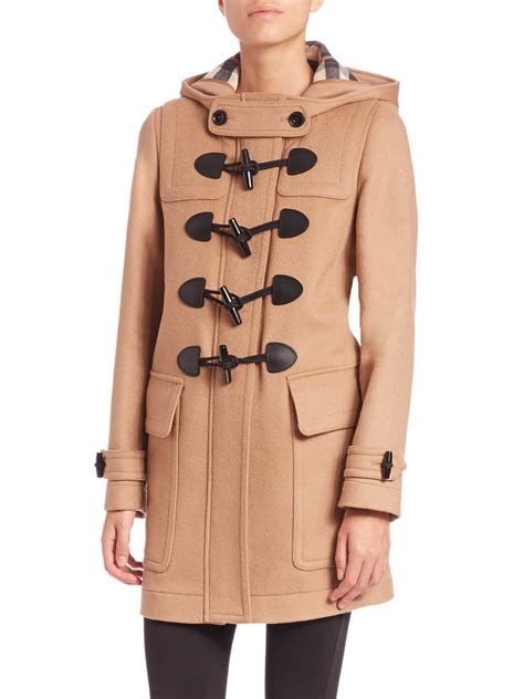 burberry brit finsdale|Burberry Finsdale Wool Duffle Coat .